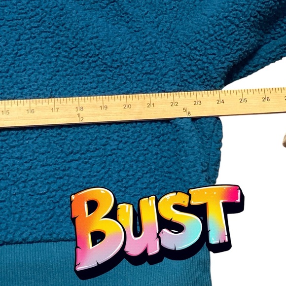 Victoria's Secret PINK SHERPA HALF - ZIP COZY PULLOVER  size L - Picture 3 of 5